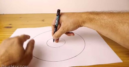 讓這支影片教你怎麼徒手畫出完美圓圈